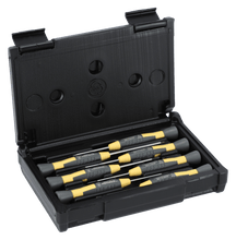 Load image into Gallery viewer, 801-7ESD Lindstrom Slotted/Phillips ESD Safe Precision Screwdriver Set 1.5-3.0mm/PH00-PH1 - 7 Pcs
