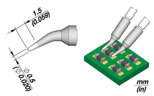 Load image into Gallery viewer, C120006
Conical Bent Cartridge Ø 0.5