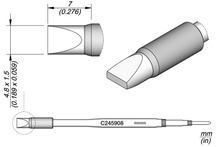 Load image into Gallery viewer, C245908 Solder Tip- Chisel Cartridge 4.8 x 1.5 HT