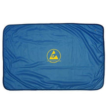 Load image into Gallery viewer, ESD Safe Workstation Cover, Blue, ESD Logo, 36" x 48" WC4836B