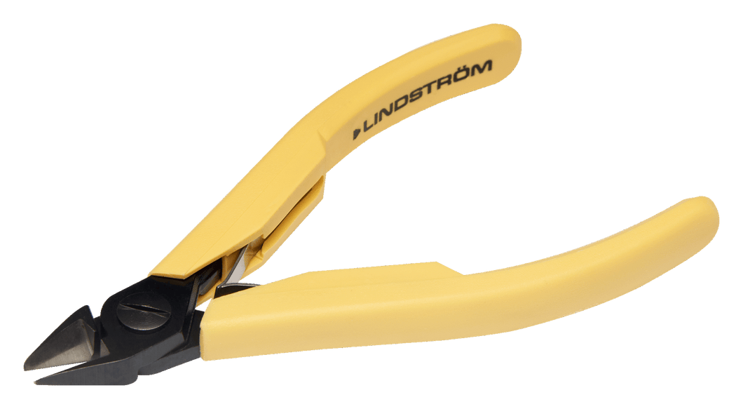 8144 Lindstrom Flush Precision Cut Diagonal Cutter with Tapered Head & ESD Safe Handle 0.2-1.25 mm