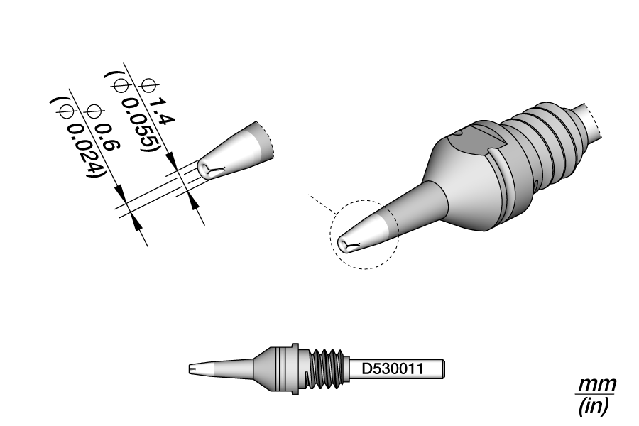 D530011 Through-hole Desoldering Ø 0.6 HT S2