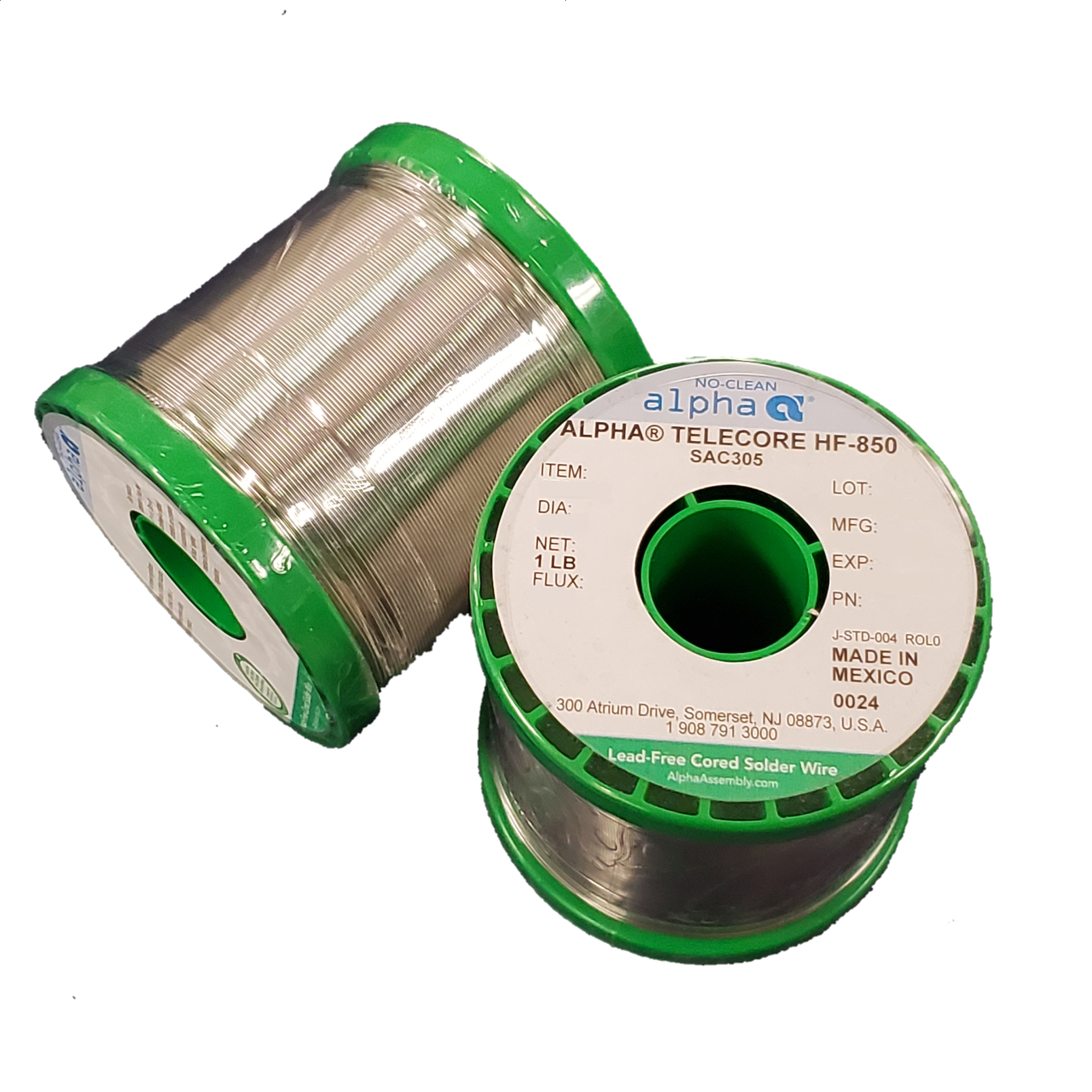 Telecore Telecore HF-850 SAC305, .032, P2, No-Clean Cored Solder Wire (1lb Spoo ...